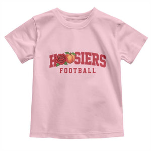 Hoosier State Pride Indiana Rose and Peach Toddler T Shirt Game Day Sports Pride TS02 Light Pink Print Your Wear