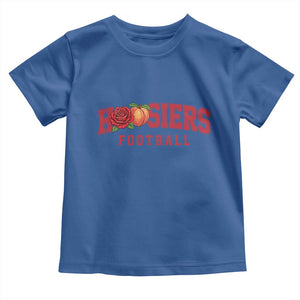 Hoosier State Pride Indiana Rose and Peach Toddler T Shirt Game Day Sports Pride TS02 Royal Blue Print Your Wear