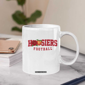 Hoosier State Pride Indiana Rose and Peach Coffee Mug Game Day Sports Pride TS02 Print Your Wear