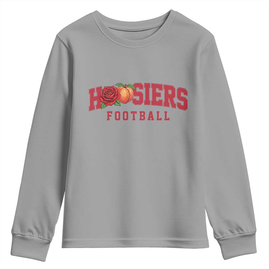 Hoosier State Pride Indiana Rose and Peach Youth Sweatshirt Game Day Sports Pride TS02 Sport Gray Print Your Wear