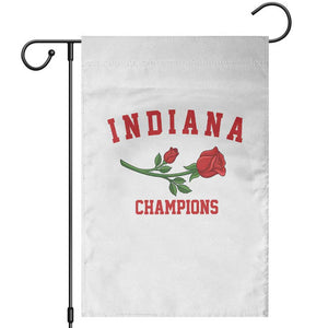 Indiana Champions Rose Hoosier State Graphic Garden Flag Game Day Sports Pride TS02 White Print Your Wear