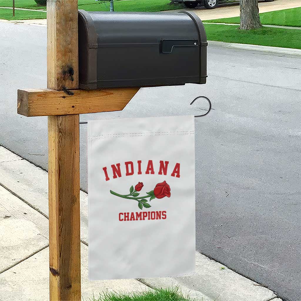 Indiana Champions Rose Hoosier State Graphic Garden Flag Game Day Sports Pride TS02 Print Your Wear