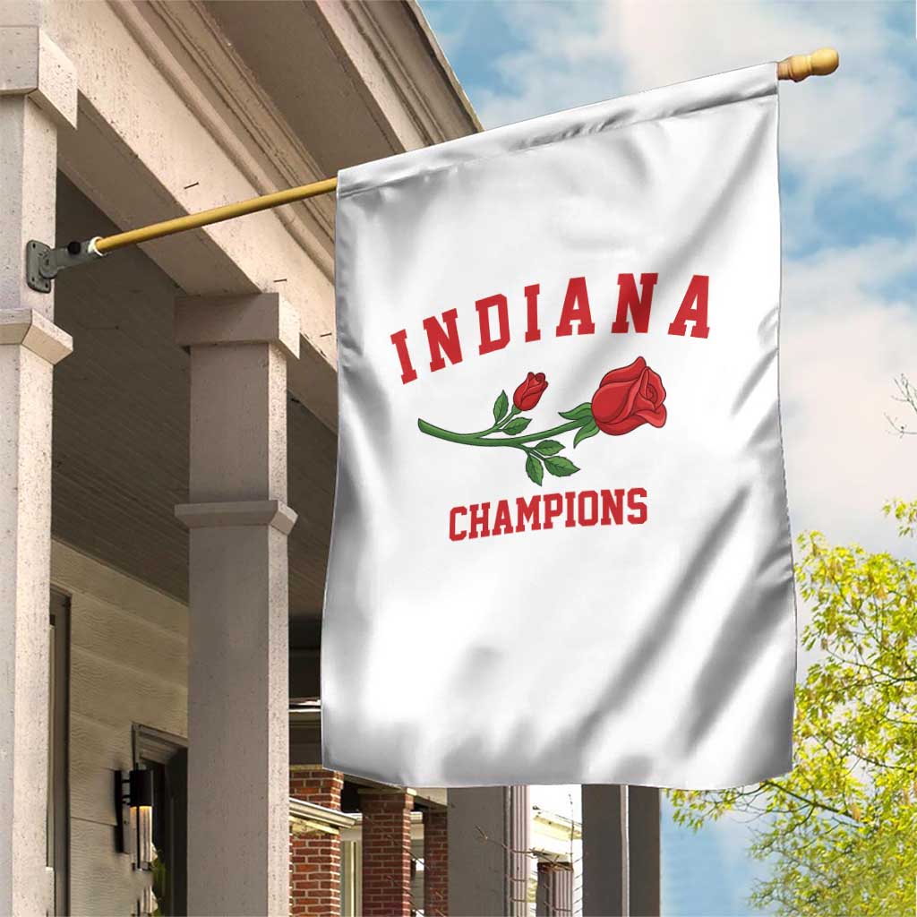 Indiana Champions Rose Hoosier State Graphic Garden Flag Game Day Sports Pride TS02 Print Your Wear