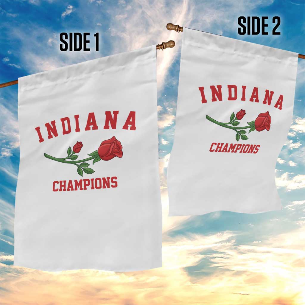 Indiana Champions Rose Hoosier State Graphic Garden Flag Game Day Sports Pride TS02 Print Your Wear