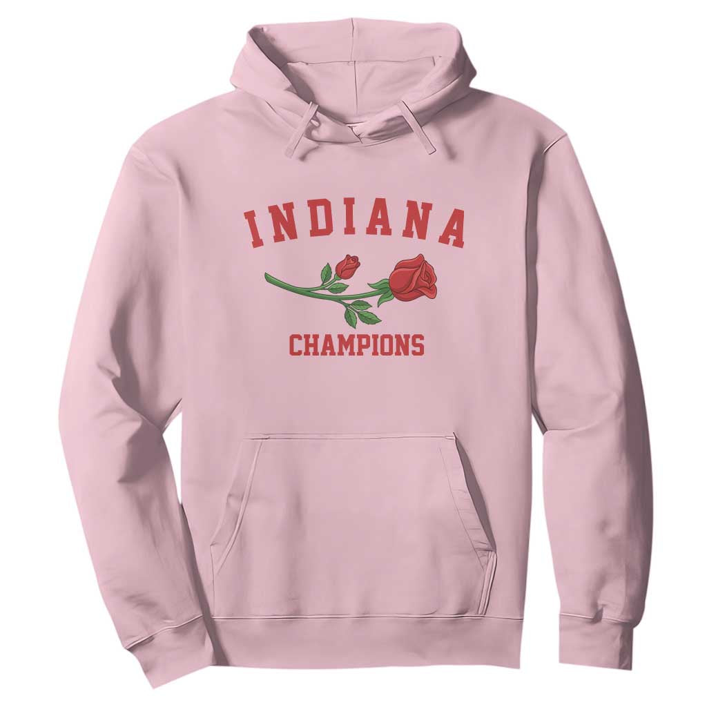 Indiana Champions Rose Hoosier State Graphic Hoodie Game Day Sports Pride TS02 Light Pink Print Your Wear