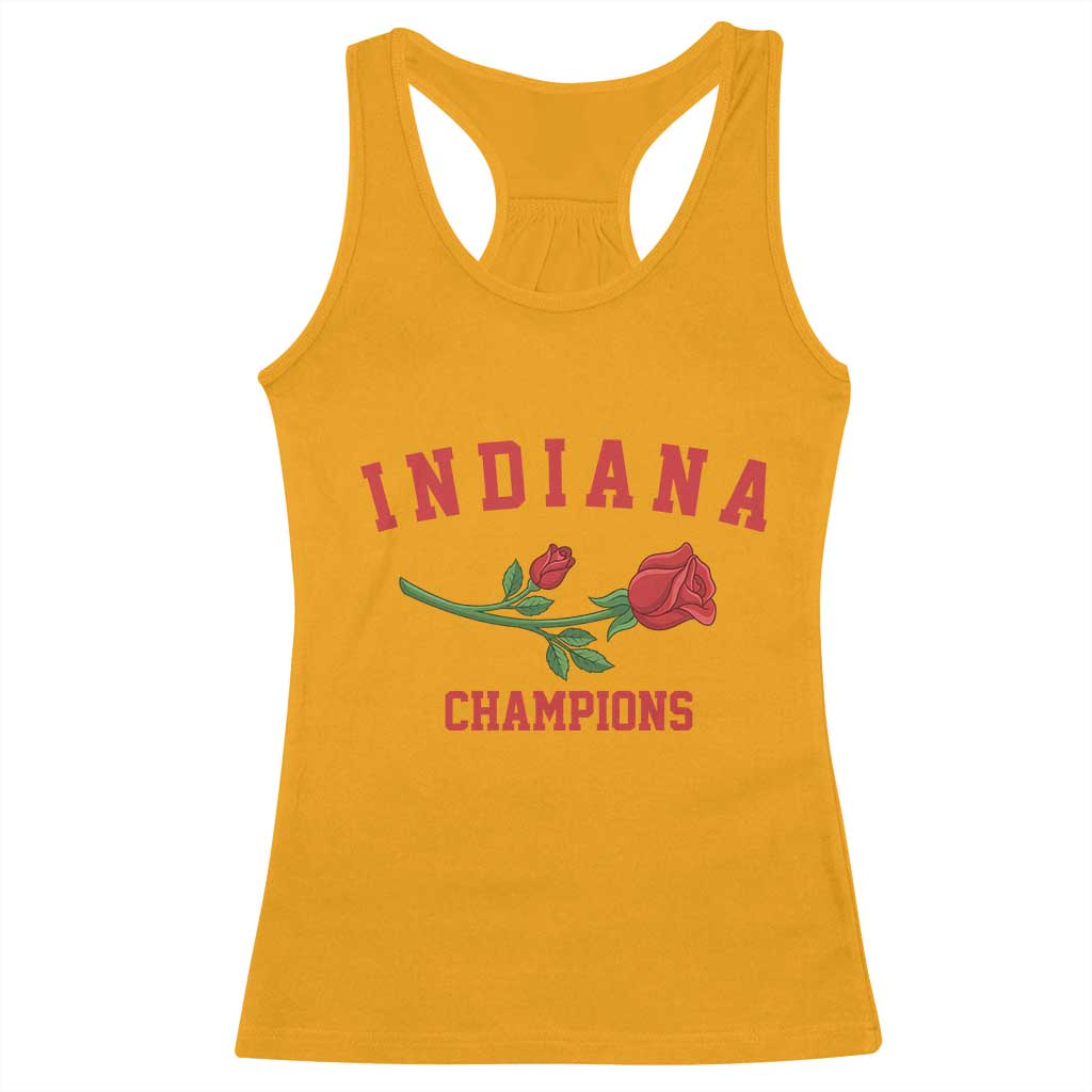 Indiana Champions Rose Hoosier State Graphic Racerback Tank Top Game Day Sports Pride TS02 Gold Print Your Wear