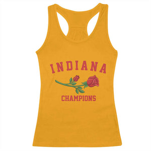 Indiana Champions Rose Hoosier State Graphic Racerback Tank Top Game Day Sports Pride TS02 Gold Print Your Wear