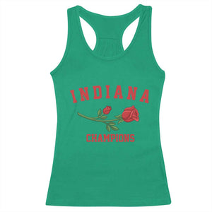 Indiana Champions Rose Hoosier State Graphic Racerback Tank Top Game Day Sports Pride TS02 Irish Green Print Your Wear