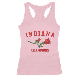 Indiana Champions Rose Hoosier State Graphic Racerback Tank Top Game Day Sports Pride TS02 Light Pink Print Your Wear