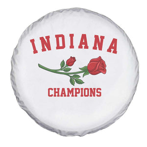 Indiana Champions Rose Hoosier State Graphic Spare Tire Cover Game Day Sports Pride TS02 Print Your Wear