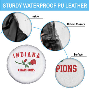 Indiana Champions Rose Hoosier State Graphic Spare Tire Cover Game Day Sports Pride TS02 Print Your Wear