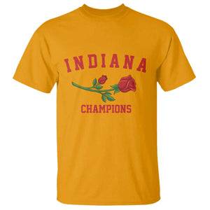 Indiana Champions Rose Hoosier State Graphic T Shirt Game Day Sports Pride TS02 Gold Print Your Wear