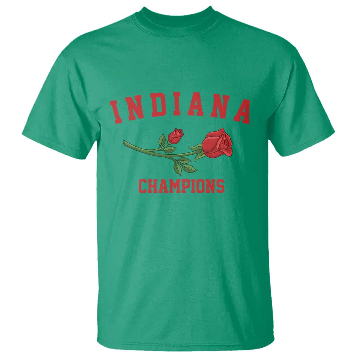 Indiana Champions Rose Hoosier State Graphic T Shirt Game Day Sports Pride TS02 Irish Green Print Your Wear