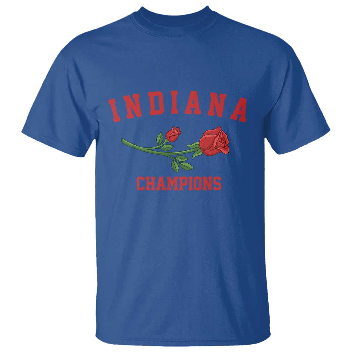 Indiana Champions Rose Hoosier State Graphic T Shirt Game Day Sports Pride TS02 Royal Blue Print Your Wear
