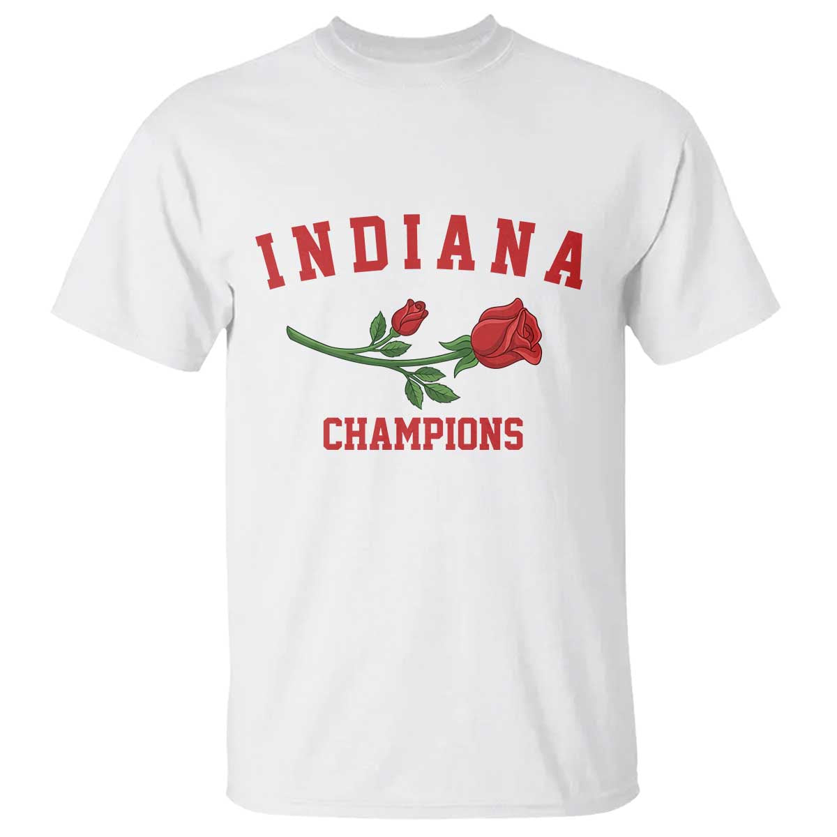 Indiana Champions Rose Hoosier State Graphic T Shirt Game Day Sports Pride TS02 White Print Your Wear