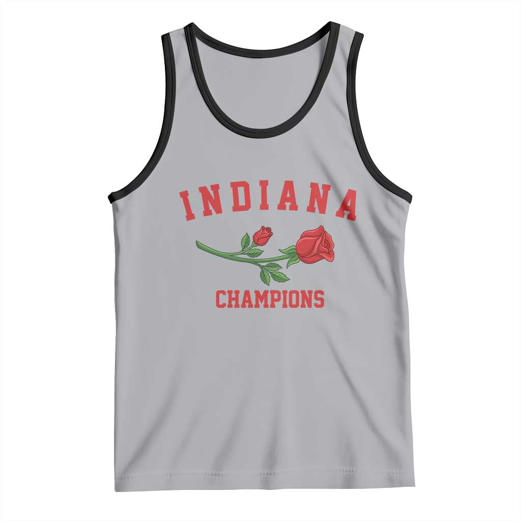 Indiana Champions Rose Hoosier State Graphic Tank Top Game Day Sports Pride TS02 Athletic Heather Black Print Your Wear