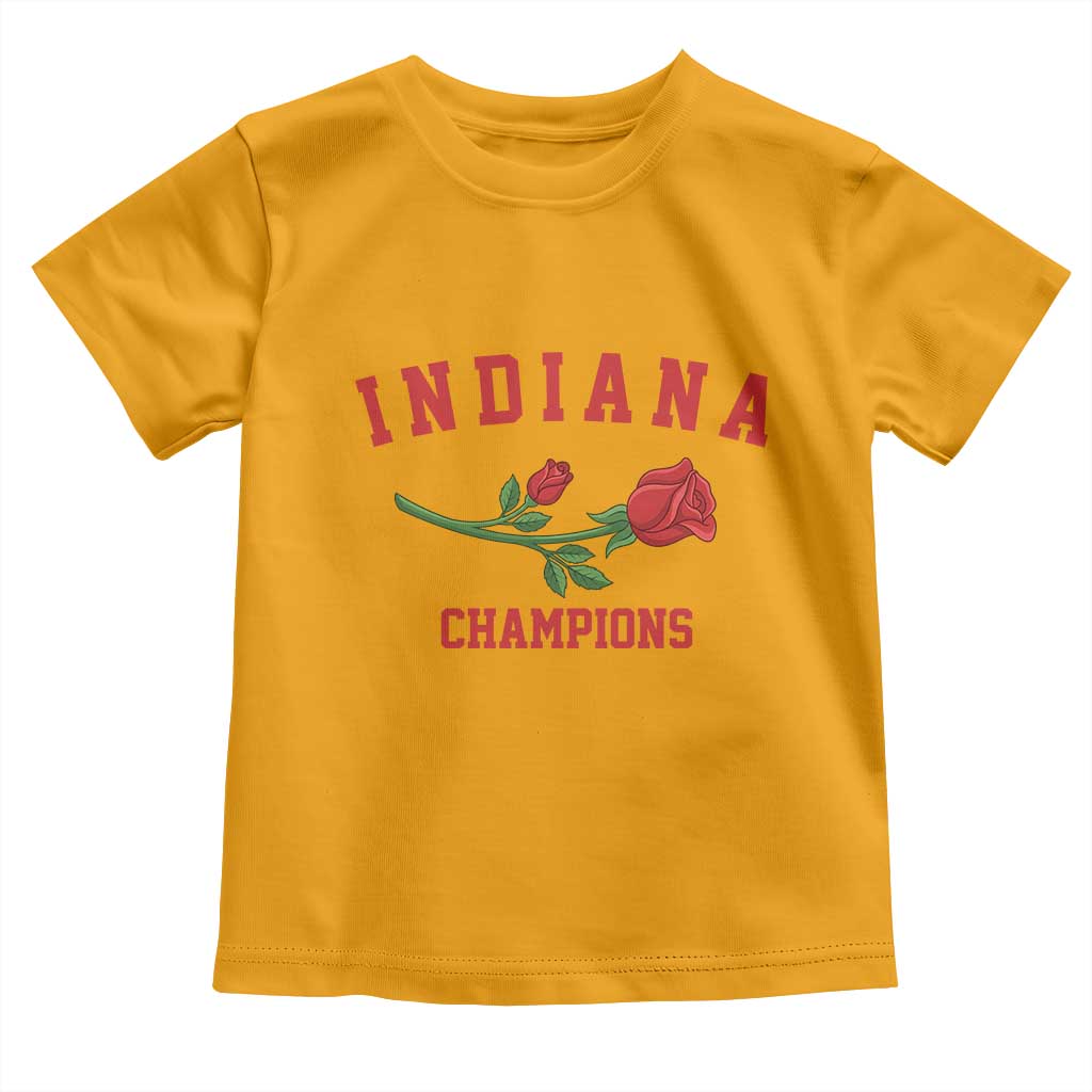 Indiana Champions Rose Hoosier State Graphic Toddler T Shirt Game Day Sports Pride TS02 Gold Print Your Wear
