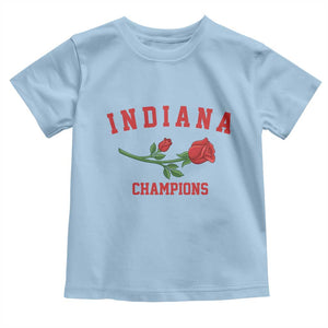 Indiana Champions Rose Hoosier State Graphic Toddler T Shirt Game Day Sports Pride TS02 Light Blue Print Your Wear