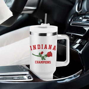 Indiana Champions Rose Hoosier State Graphic Tumbler With Handle Game Day Sports Pride TS02 Print Your Wear
