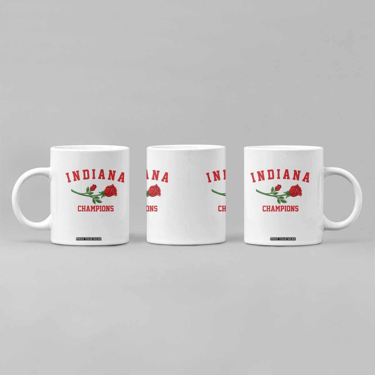 Indiana Champions Rose Hoosier State Graphic Coffee Mug Game Day Sports Pride TS02 Print Your Wear