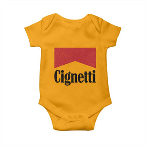 Cignetti Retro Red Box Baby Onesie Indiana Game Day Sports Fan TS02 Gold Print Your Wear