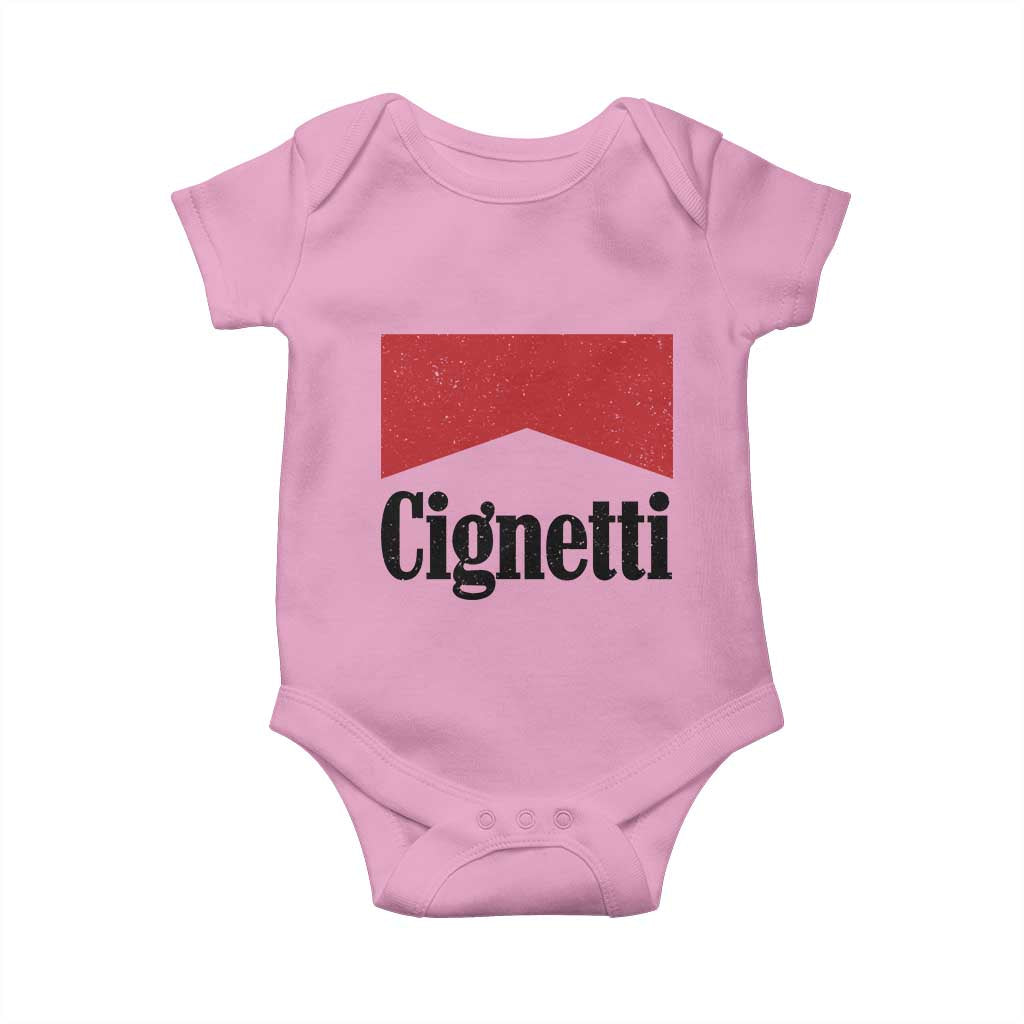 Cignetti Retro Red Box Baby Onesie Indiana Game Day Sports Fan TS02 Light Pink Print Your Wear