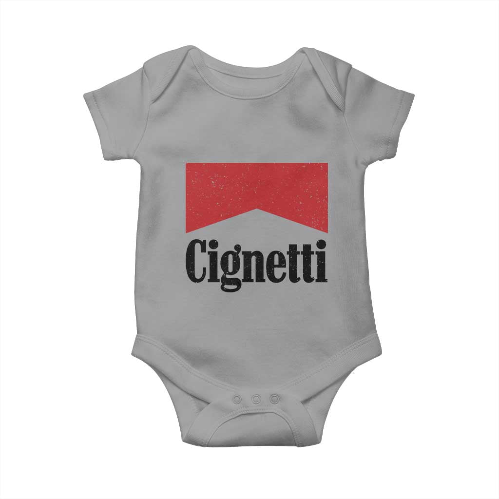 Cignetti Retro Red Box Baby Onesie Indiana Game Day Sports Fan TS02 Sport Gray Print Your Wear