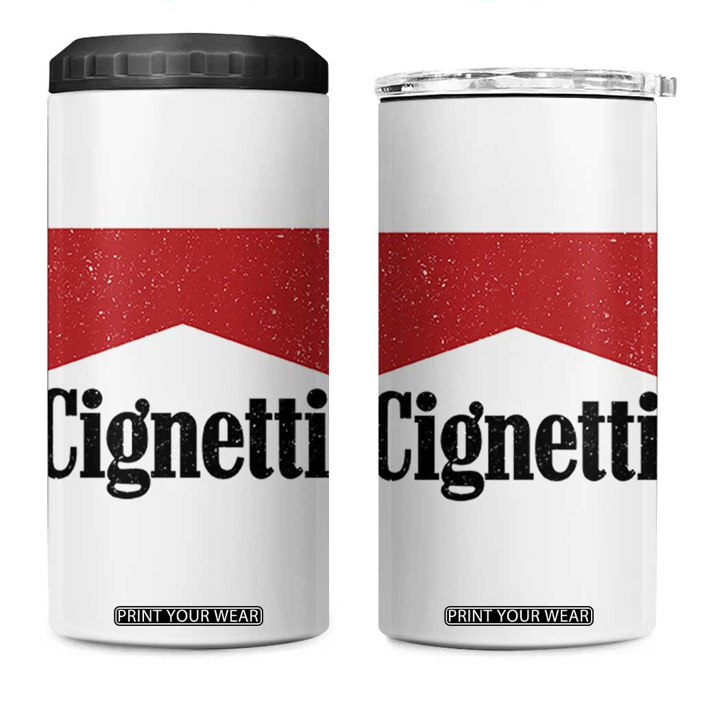 Cignetti Retro Red Box 4 in 1 Can Cooler Tumbler Indiana Game Day Sports Fan TS02 One Size: 16 oz White Print Your Wear