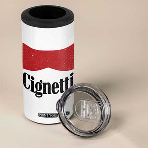 Cignetti Retro Red Box 4 in 1 Can Cooler Tumbler Indiana Game Day Sports Fan TS02 Print Your Wear