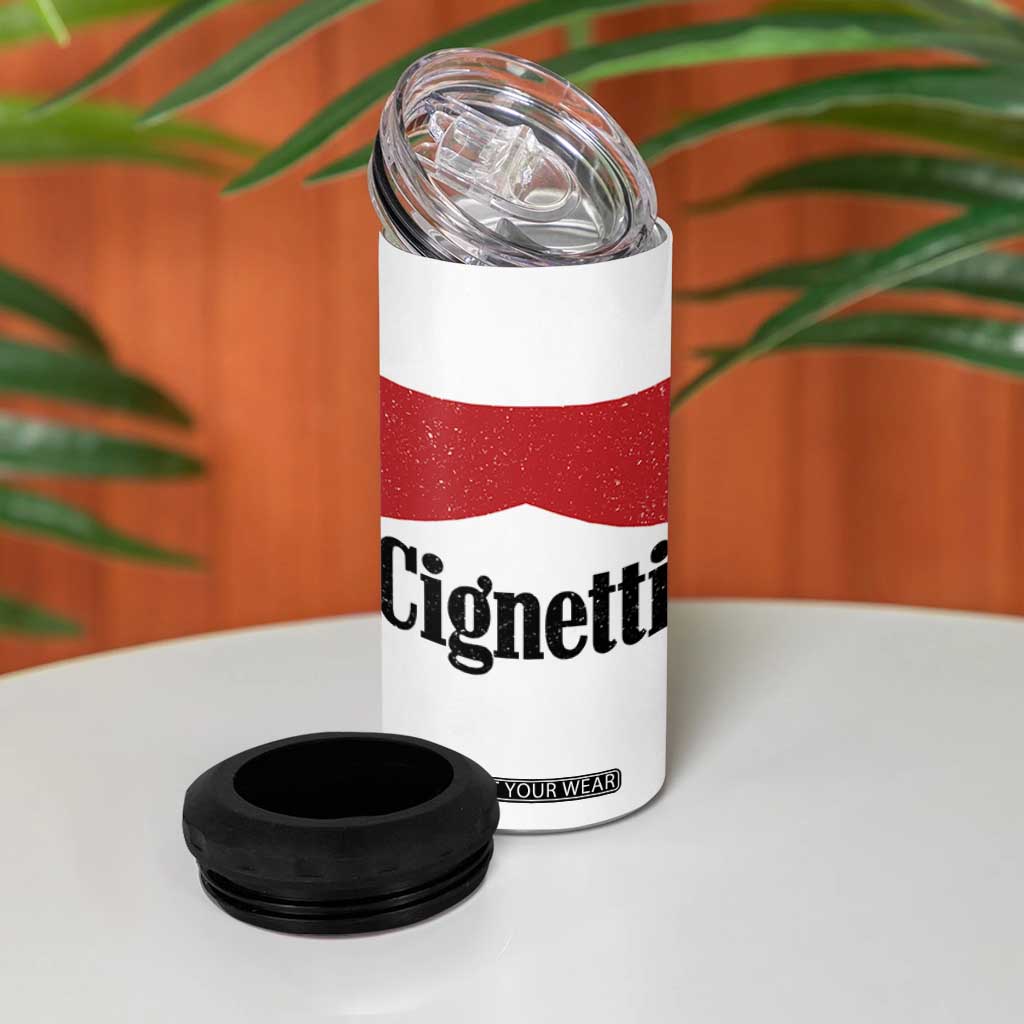 Cignetti Retro Red Box 4 in 1 Can Cooler Tumbler Indiana Game Day Sports Fan TS02 Print Your Wear