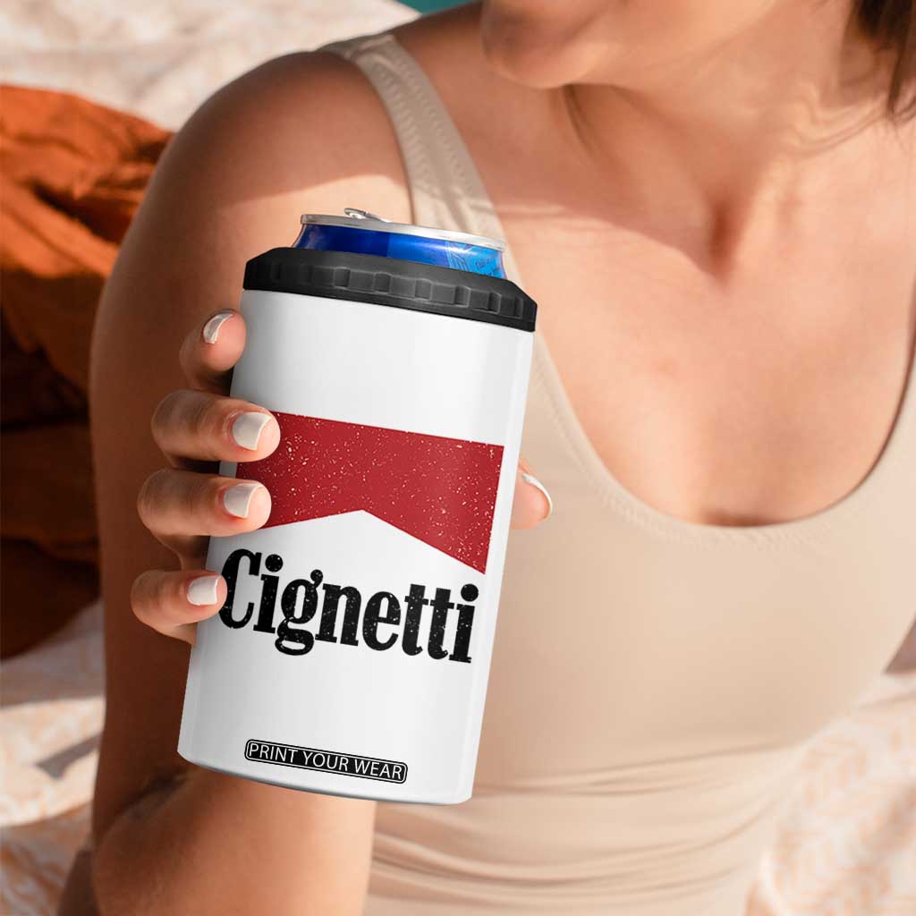 Cignetti Retro Red Box 4 in 1 Can Cooler Tumbler Indiana Game Day Sports Fan TS02 Print Your Wear