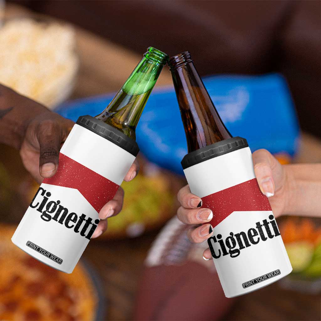 Cignetti Retro Red Box 4 in 1 Can Cooler Tumbler Indiana Game Day Sports Fan TS02 Print Your Wear