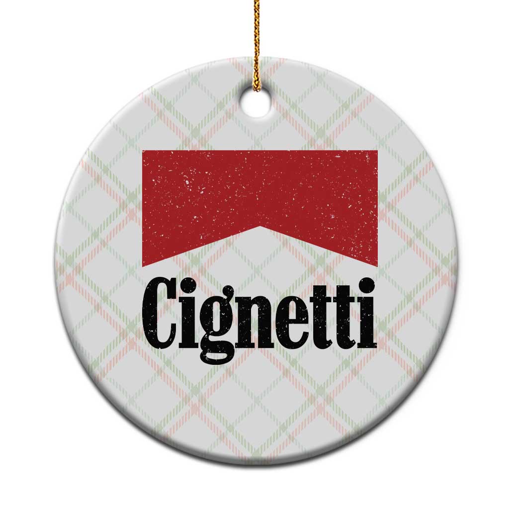 Cignetti Retro Red Box Ceramic Ornament Indiana Game Day Sports Fan TS02 1pc Christmas Plaid Print Your Wear