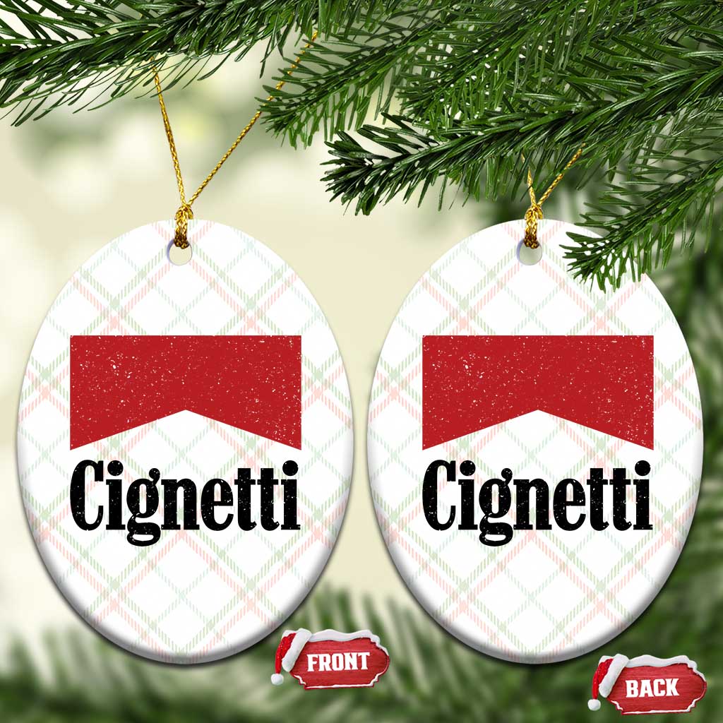 Cignetti Retro Red Box Ceramic Ornament Indiana Game Day Sports Fan TS02 Print Your Wear