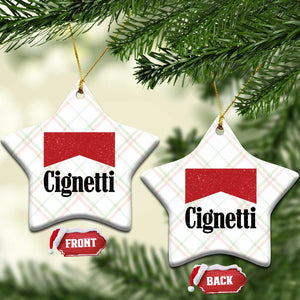 Cignetti Retro Red Box Ceramic Ornament Indiana Game Day Sports Fan TS02 Print Your Wear