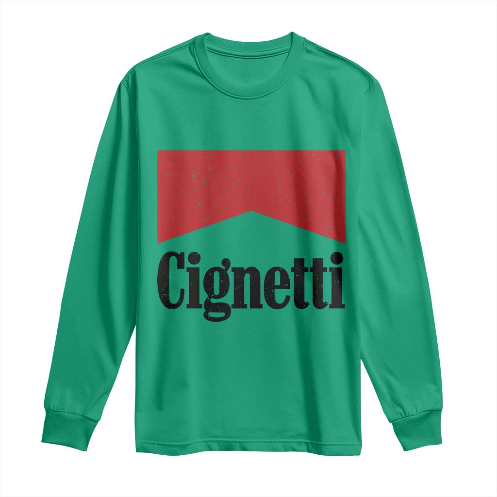 Cignetti Retro Red Box Long Sleeve Shirt Indiana Game Day Sports Fan TS02 Irish Green Print Your Wear