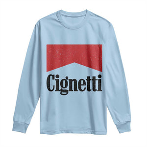 Cignetti Retro Red Box Long Sleeve Shirt Indiana Game Day Sports Fan TS02 Light Blue Print Your Wear