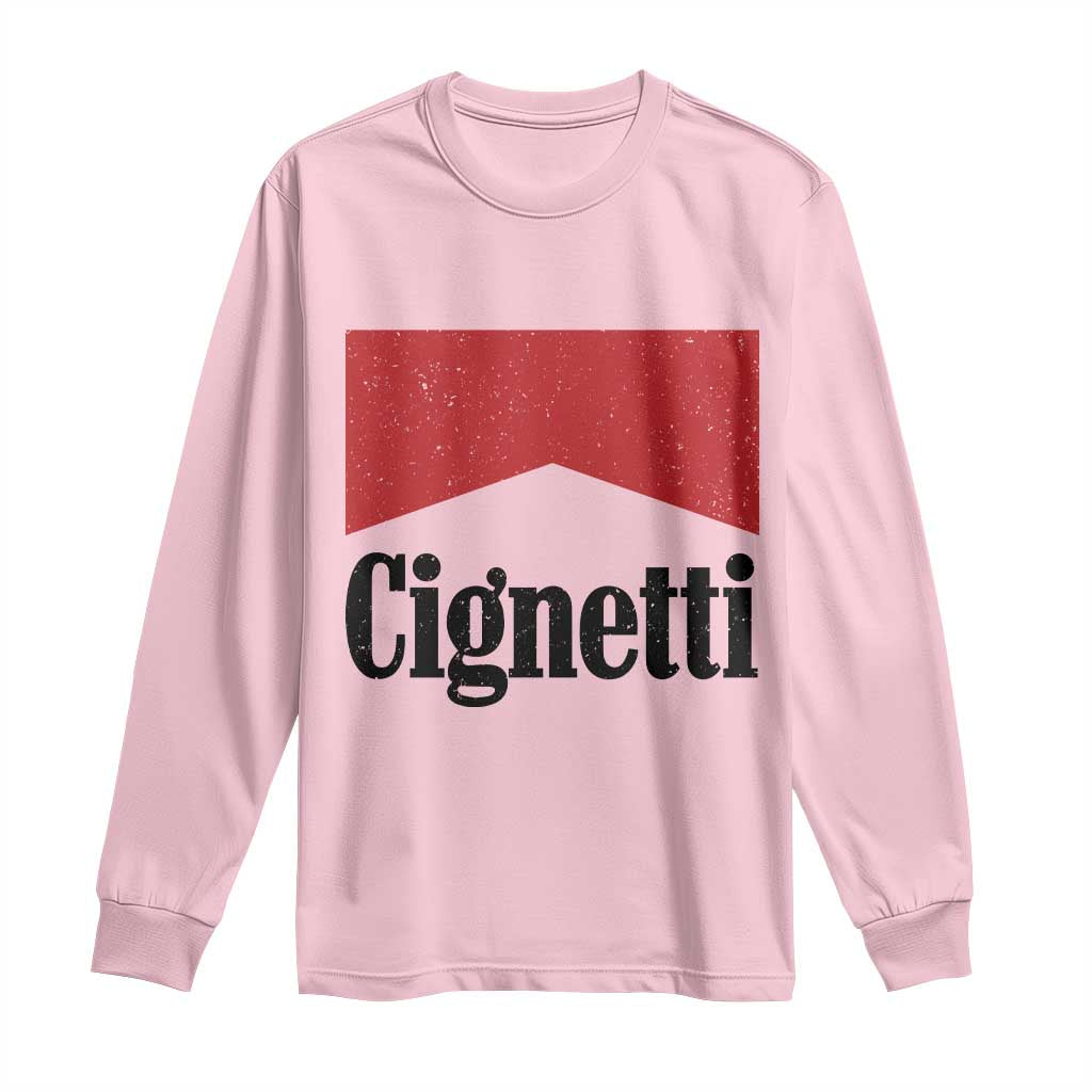 Cignetti Retro Red Box Long Sleeve Shirt Indiana Game Day Sports Fan TS02 Light Pink Print Your Wear