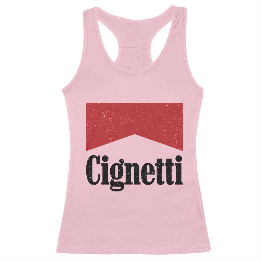Cignetti Retro Red Box Racerback Tank Top Indiana Game Day Sports Fan TS02 Light Pink Print Your Wear
