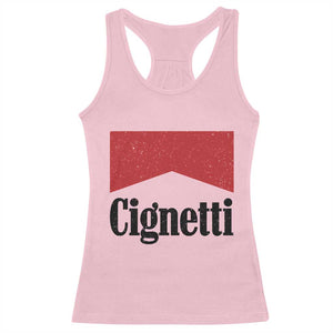 Cignetti Retro Red Box Racerback Tank Top Indiana Game Day Sports Fan TS02 Light Pink Print Your Wear