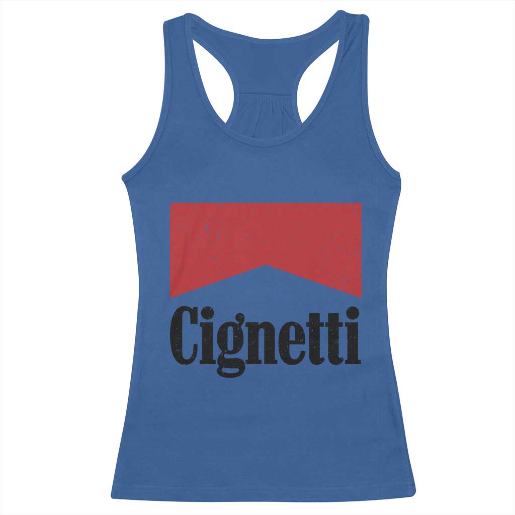 Cignetti Retro Red Box Racerback Tank Top Indiana Game Day Sports Fan TS02 Royal Blue Print Your Wear