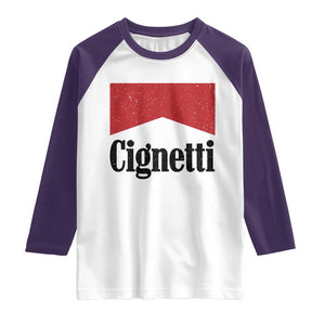 Cignetti Retro Red Box Raglan Shirt Indiana Game Day Sports Fan TS02 White Purple Print Your Wear