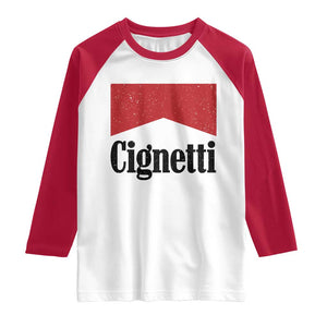 Cignetti Retro Red Box Raglan Shirt Indiana Game Day Sports Fan TS02 White Red Print Your Wear