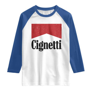 Cignetti Retro Red Box Raglan Shirt Indiana Game Day Sports Fan TS02 White Royal Print Your Wear