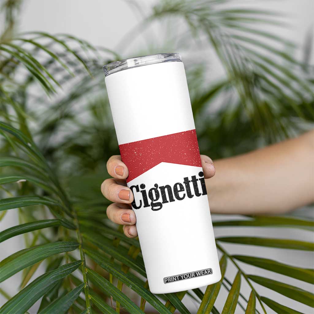 Cignetti Retro Red Box Skinny Tumbler Indiana Game Day Sports Fan TS02 Print Your Wear