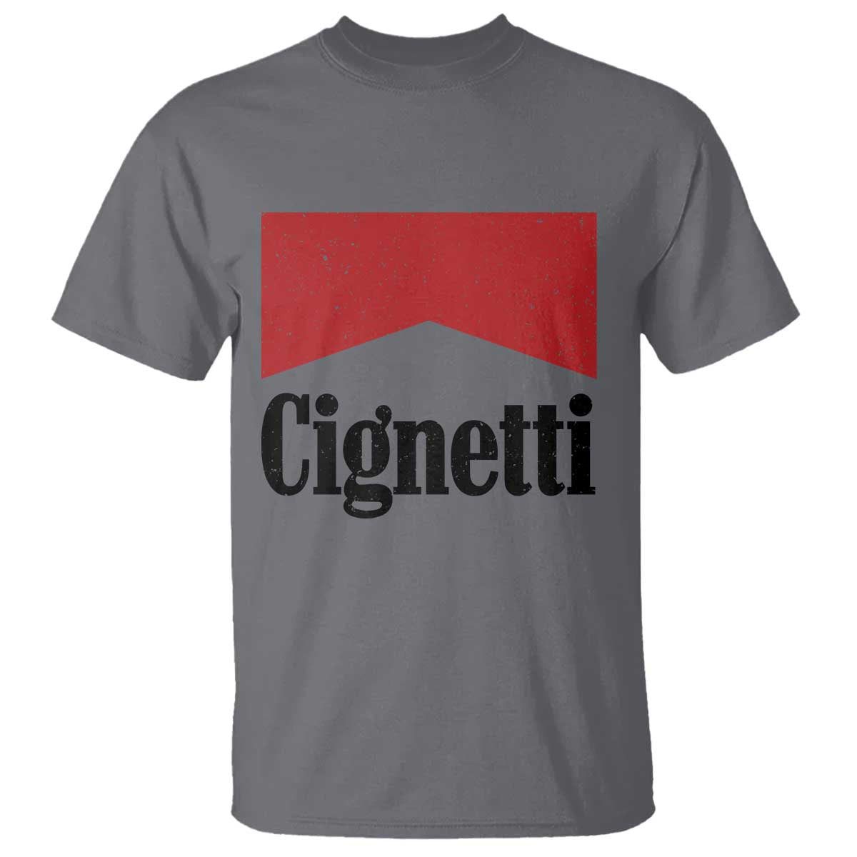 Cignetti Retro Red Box T Shirt Indiana Game Day Sports Fan TS02 Charcoal Print Your Wear