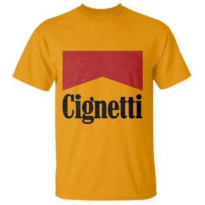 Cignetti Retro Red Box T Shirt Indiana Game Day Sports Fan TS02 Gold Print Your Wear
