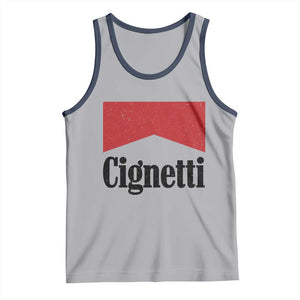 Cignetti Retro Red Box Tank Top Indiana Game Day Sports Fan TS02 Athletic Heather Navy Print Your Wear