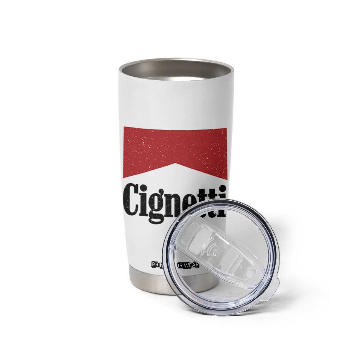 Cignetti Retro Red Box Tumbler Cup Indiana Game Day Sports Fan TS02 Print Your Wear