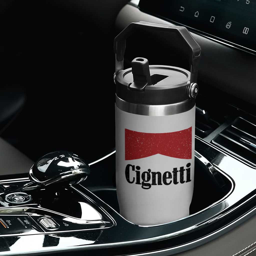 Cignetti Retro Red Box Flip Straw Tumbler Indiana Game Day Sports Fan TS02 Print Your Wear